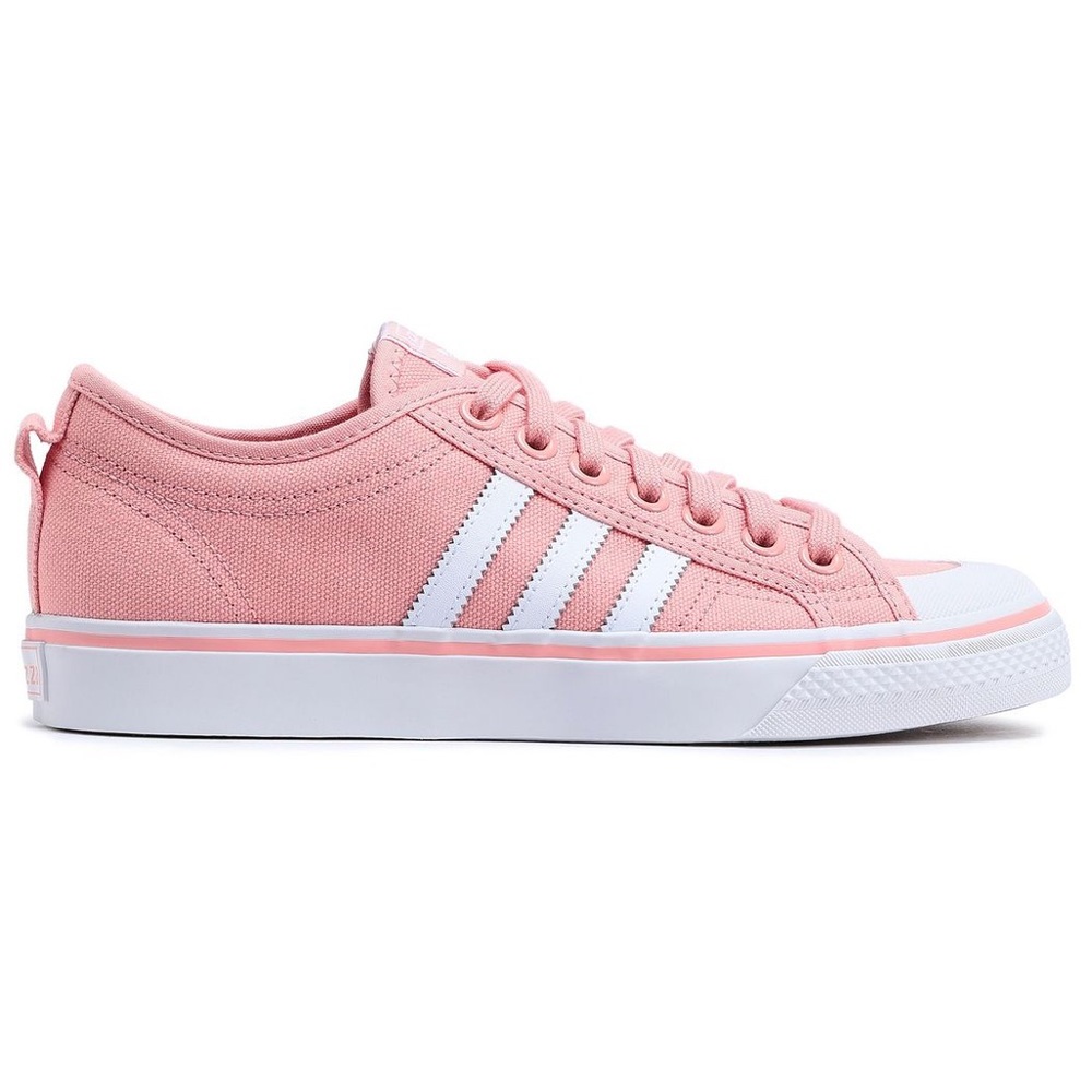 Adidas Originals Nizza leather-trimmed sneakers